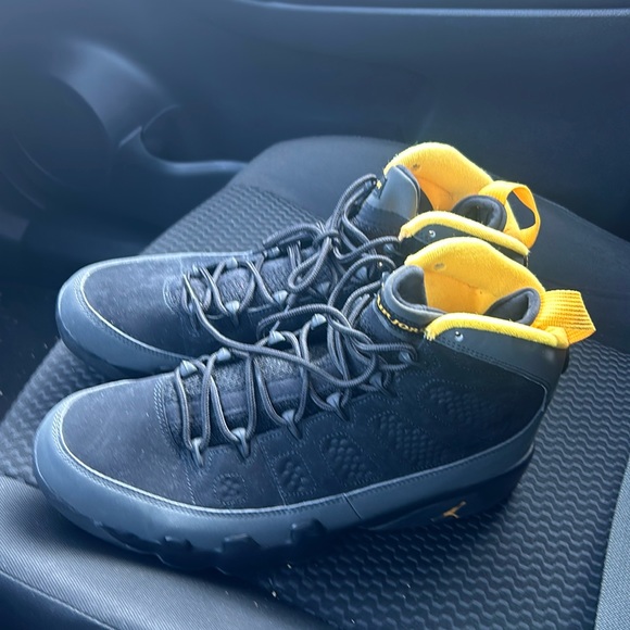 jordan retro 9 blue and yellow